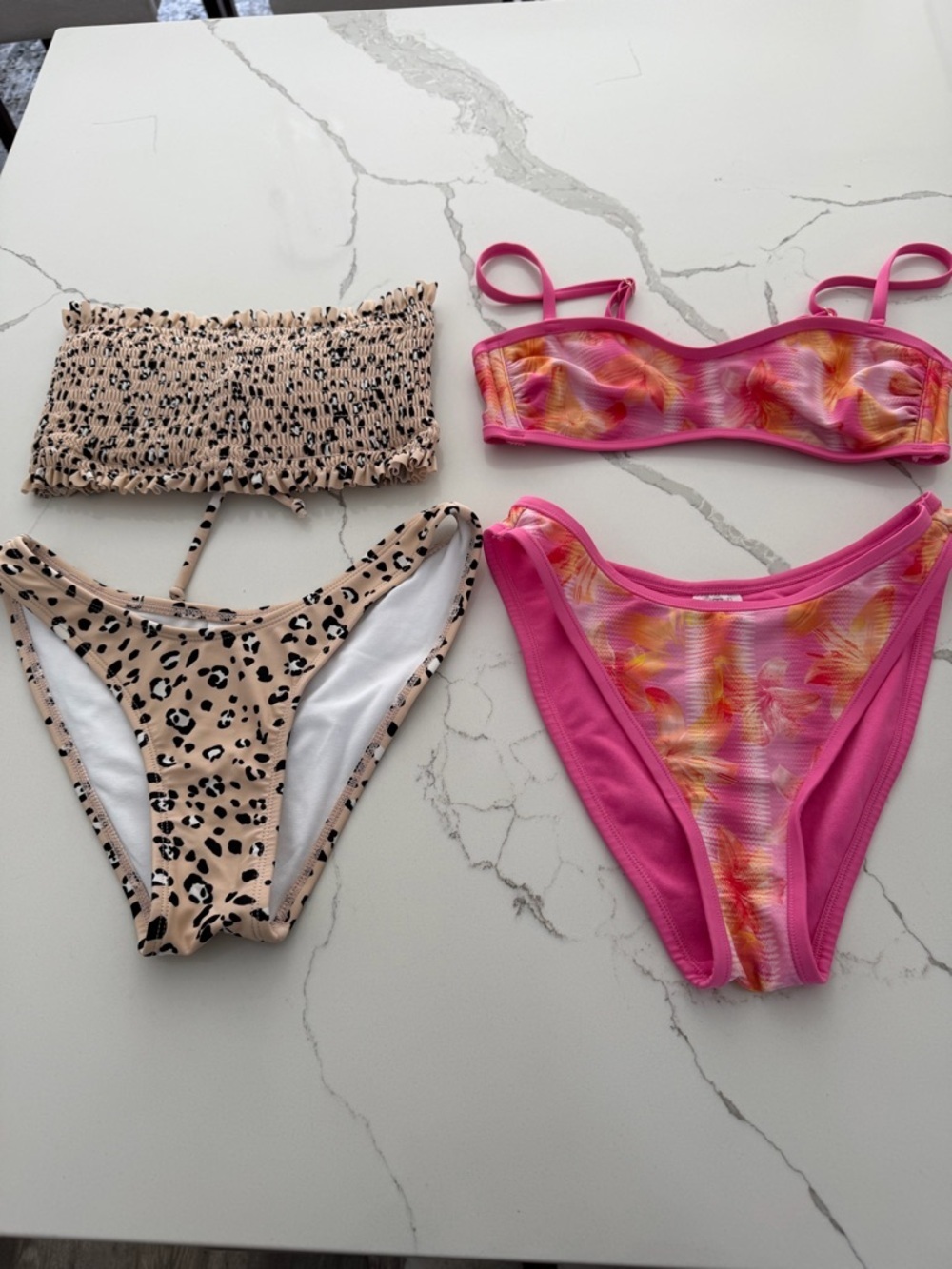Target 2 bikini sets animal print and floral size XS/S